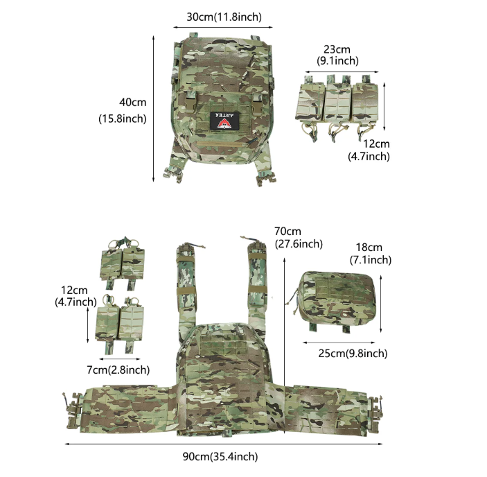 CHALECO TÁCTICO ARTEX PP CAMUFLAJE