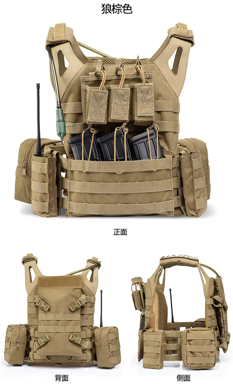 CHALECO CON BOLSA DE HIDRATACIÓN SERIE ALPHA CAMUFLAJE