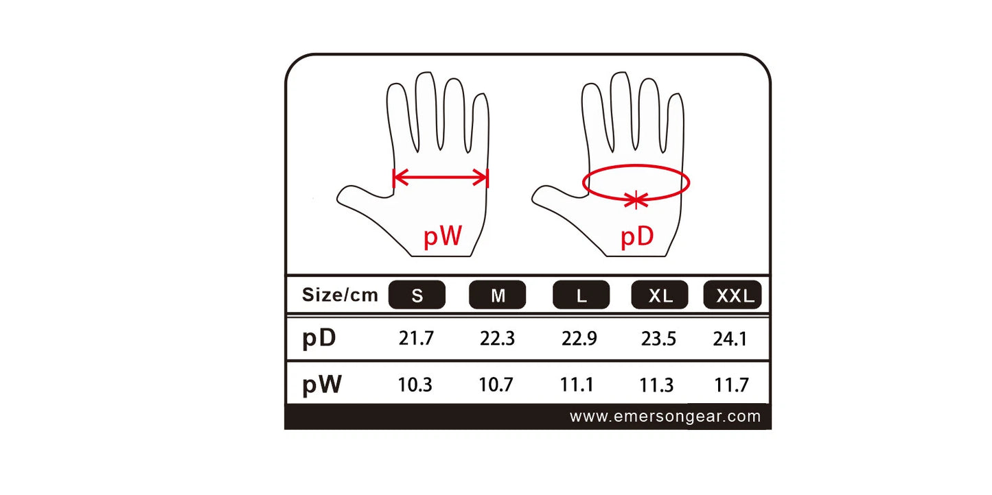 GUANTE TACTICO DEDO COMPLETO EMERSONGEAR