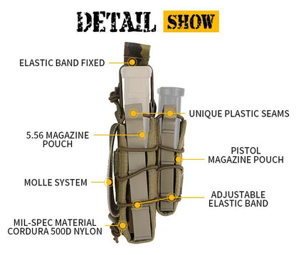 PORTA CARGADOR FUSIL/PISTOLA MULTICAM