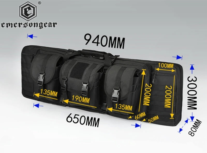 BOLSA PARA RIFLE 94 CM DOBLE CAPA EMERSONGEAR NEGRO