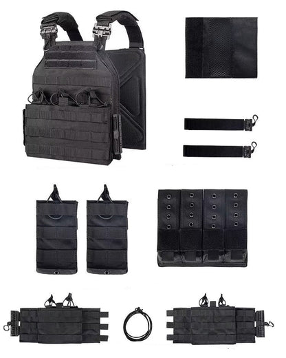 CHALECO TÁCTICO SERIE BRAVO NEGRO