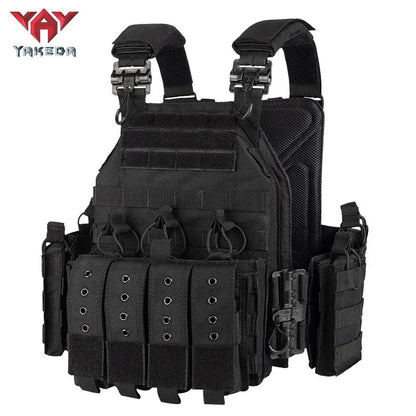 CHALECO TÁCTICO SERIE BRAVO NEGRO