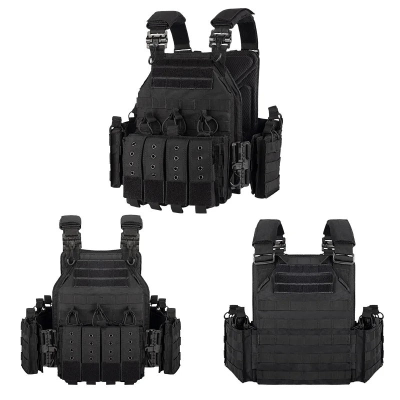 CHALECO TÁCTICO SERIE BRAVO NEGRO