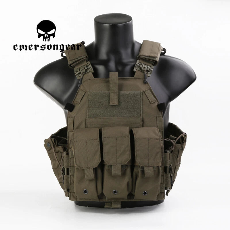 CHALECO TÁCTICO EMERSONGEAR 094K ROC VERDE OLIVA