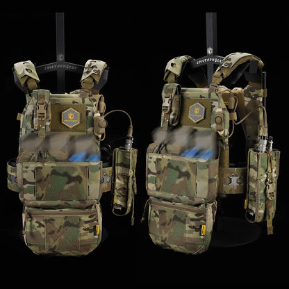 CHALECO TACTICO V5 PORTA PLACA EMERSONGEAR MULTICAM