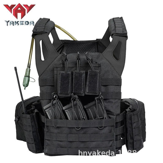 CHALECO CON BOLSA DE HIDRATACIÓN SERIE ALPHA NEGRO