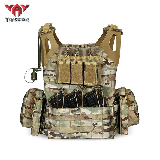 CHALECO CON BOLSA DE HIDRATACIÓN SERIE ALPHA CAMUFLAJE