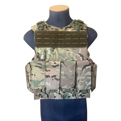 CHALECO TACTICO COMPLETO CAMUFLAJE CON 10 PLACAS NIVEL IIIA