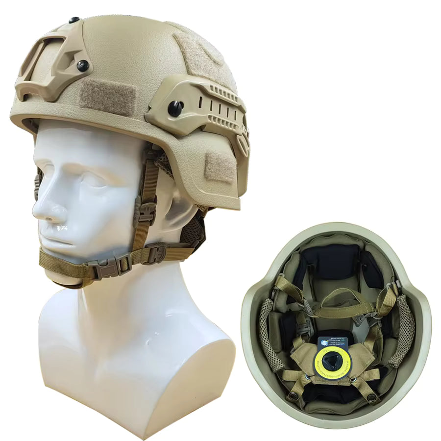 CASCO BALÍSTICO MICH 2000 UHMWPE COYOTE NIVEL IIIA