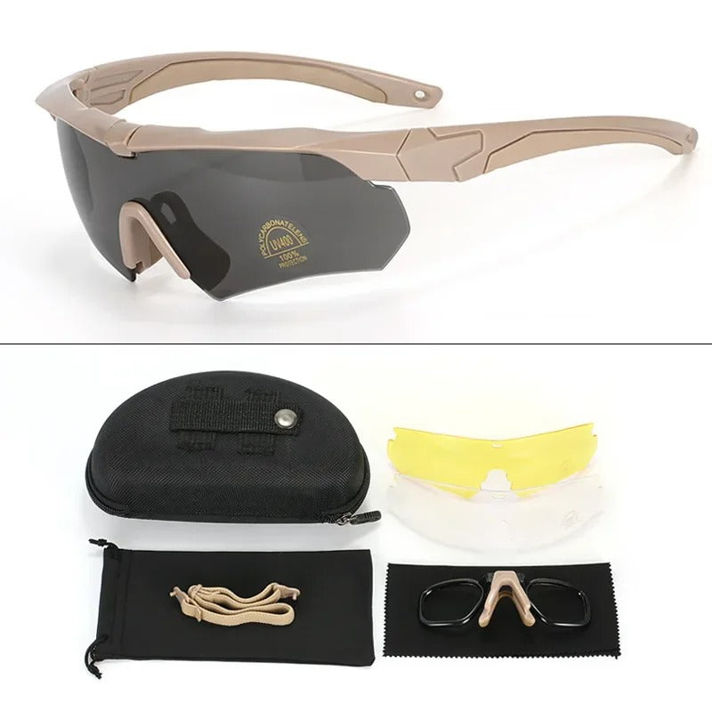 LENTE TÁCTICO UV 400 NEGRO