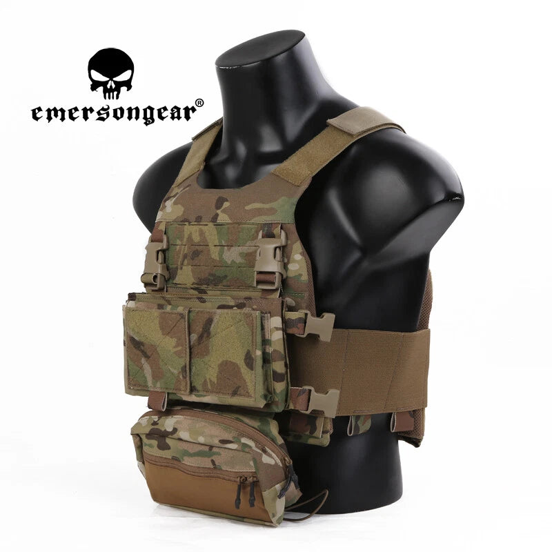 CHALECO TÁCTICO EMERSONGEAR CON PLATAFORMA PECHO MULTICAM