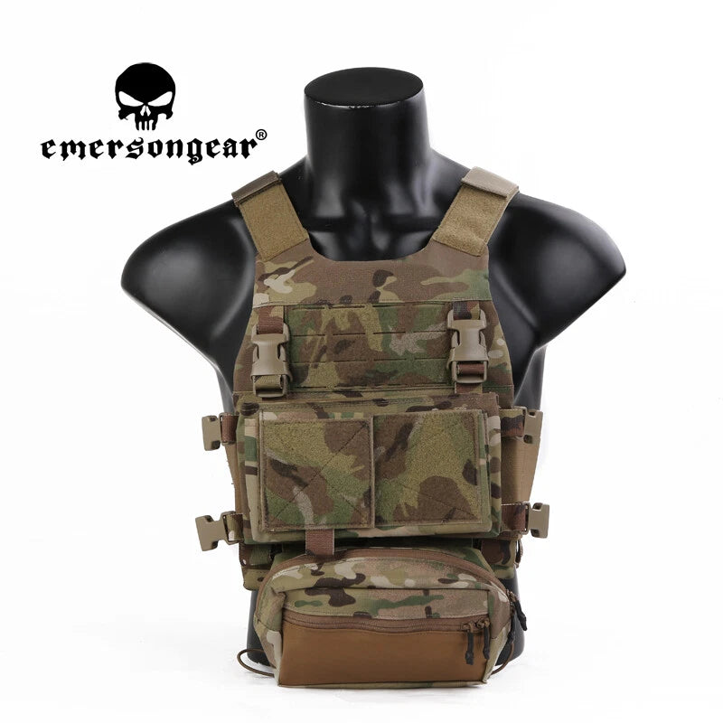 CHALECO TÁCTICO EMERSONGEAR CON PLATAFORMA PECHO MULTICAM