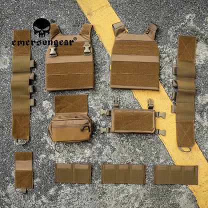 CHALECO TÁCTICO EMERSONGEAR CON PLATAFORMA PECHO MULTICAM